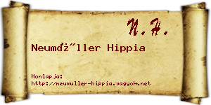 Neumüller Hippia névjegykártya